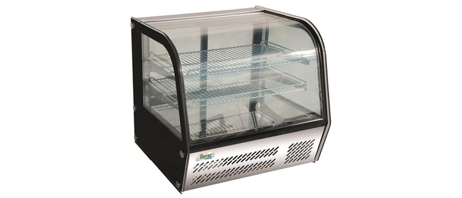 Espositore refrigerato da banco a 4 lati a vetro e luce led. Modello: VPR120 - Forcar Refrigerati